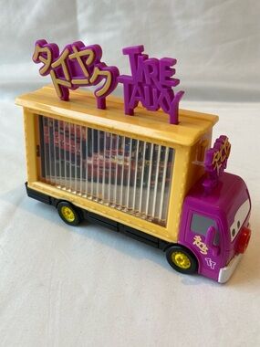 Disney Pixar CARS Tire Talky Billboard Truck Tokyo Allinol Changing Sign 2011